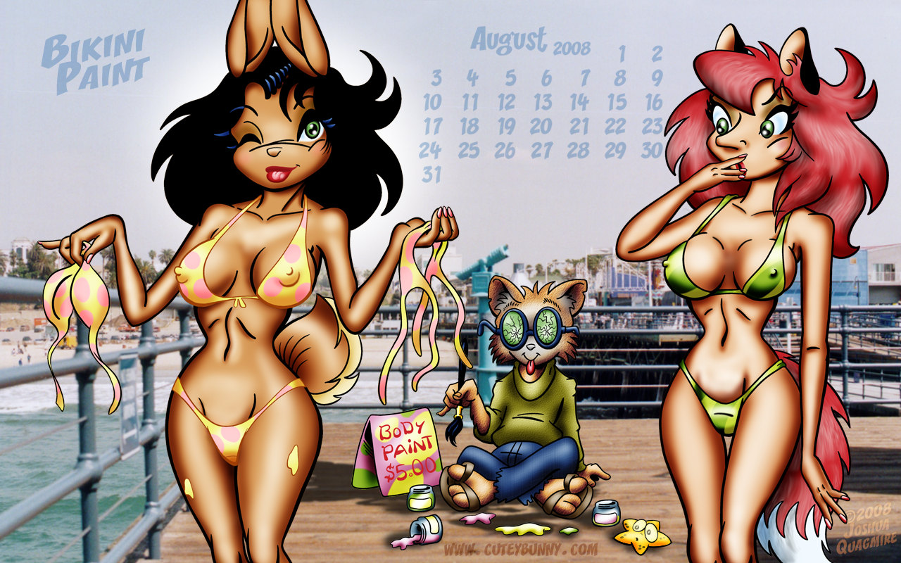 Bikini Paint Calendar Pix