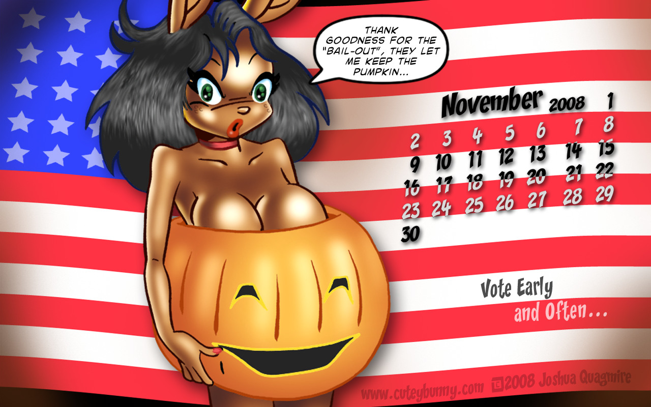 Pumpkin Bunny Calendar Pix