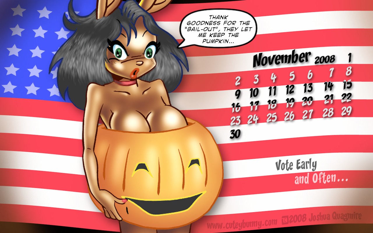Pumpkin Bunny Calendar Pix