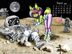 August - Moon Service Small Calendar Pix