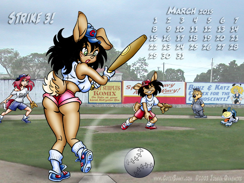 BaseBall Bunny Calendar