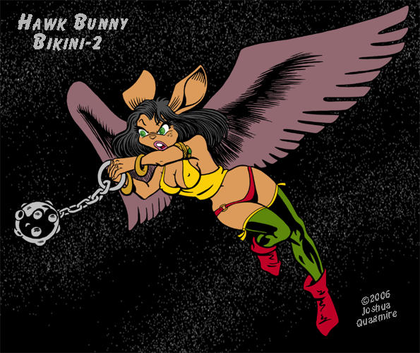 HawkBunny Flies Again - Bikini Spandex Pix Two
